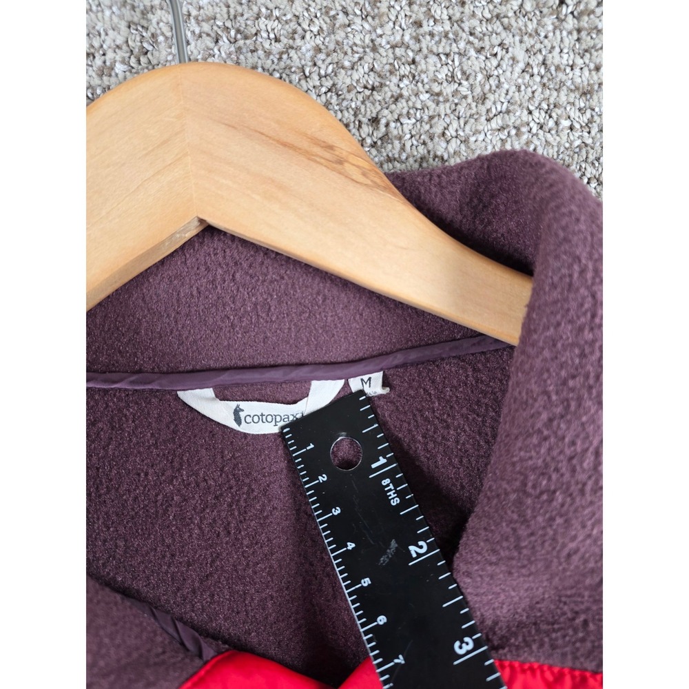 Cotopaxi Teca Fleece Snap Pullover Jacket Womens Medium Burgundy Purple Red Blue - Picture 3 of 7